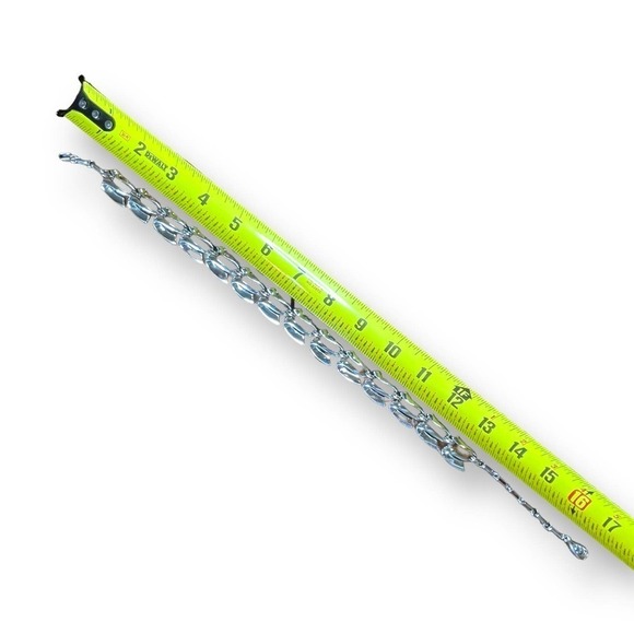 Coro VTG Silver Tone S Link Fashion Necklace Collar Chocker Signed 13 to 17 in - Picture 8 of 9